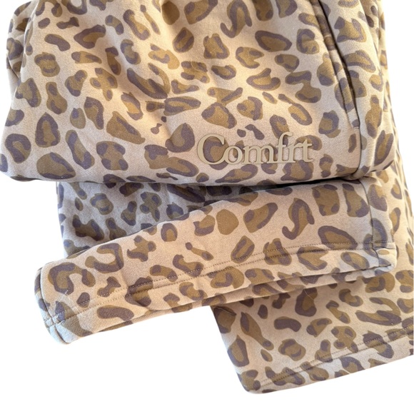 Comfrt Brown Leopard Straight leg Sweatpants 2X | Cozy Lounge Pants | NEW - Picture 5 of 5